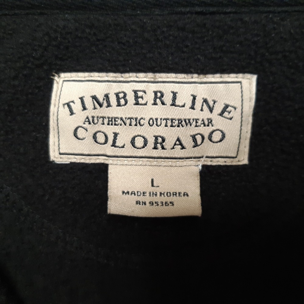 Timberline Colorado Sweatshirt Mens Large Black Fanfest Fleece Pullover Hawkeyes - Picture 15 of 16
